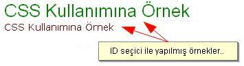 Cssin Html İ&ccedil;erisinde Kullanım Şekilleri, Puseduo Class &Ouml;rnekleri